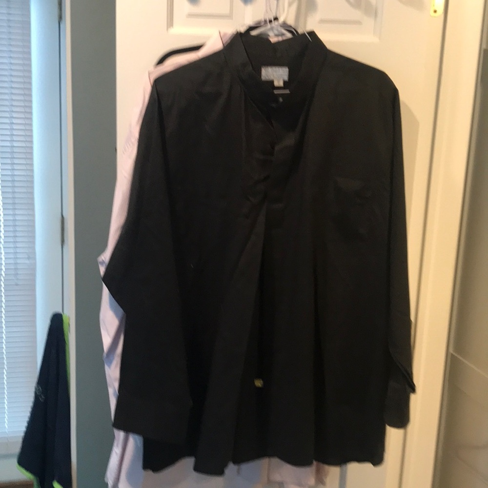 Black priest shirt no collar 20/36